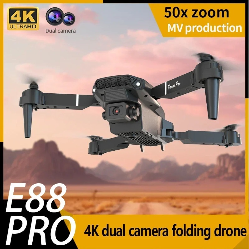 Drone Kit Tricopter - Mini Dron E88 con Cámara 4K
