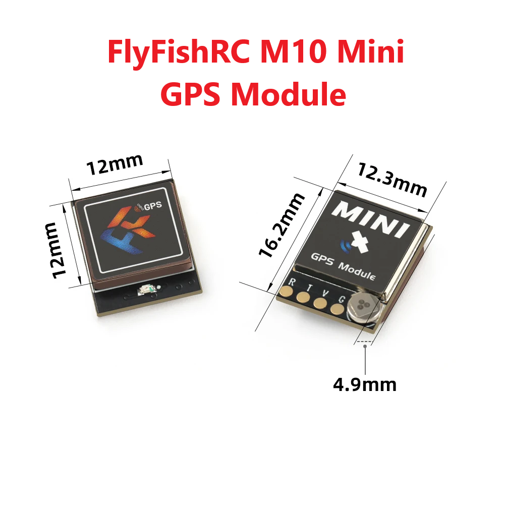 Drone Kit Long Range - FlyFishRC M10 Mini módulo GPS, antena