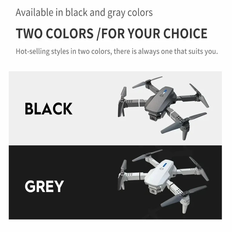 Mini Dron E88 con Cámara 4K HD - Drone Kit Tricopter reseña y precio