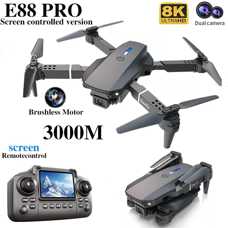 Dron profesional E88 PRO con p - Drone Kit Professional reseña y precio