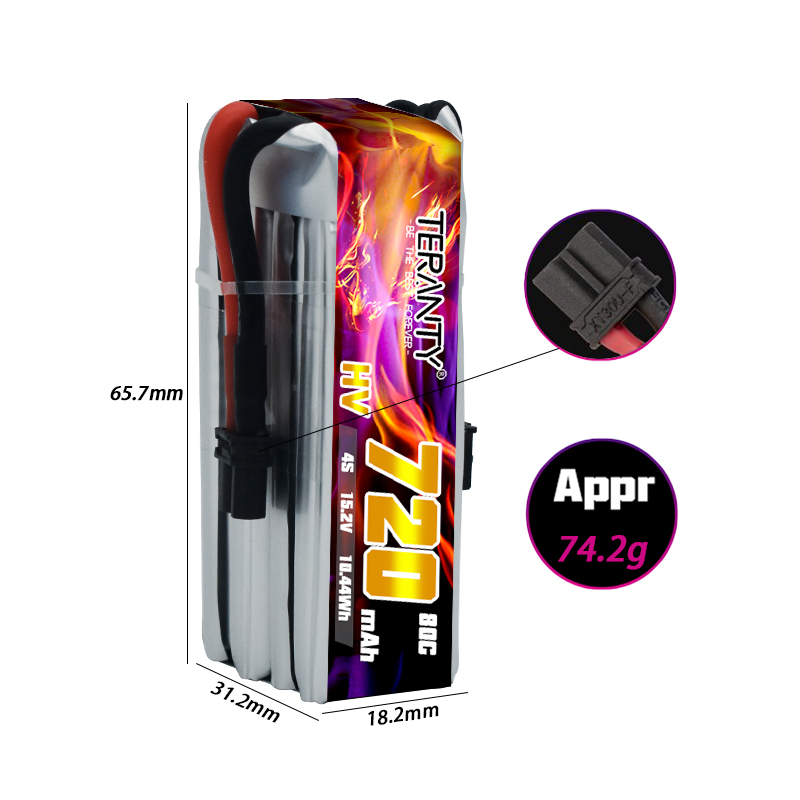 Batería Lipo HV TERANTY 720mAh - Drone Kit Fpv reseña y precio